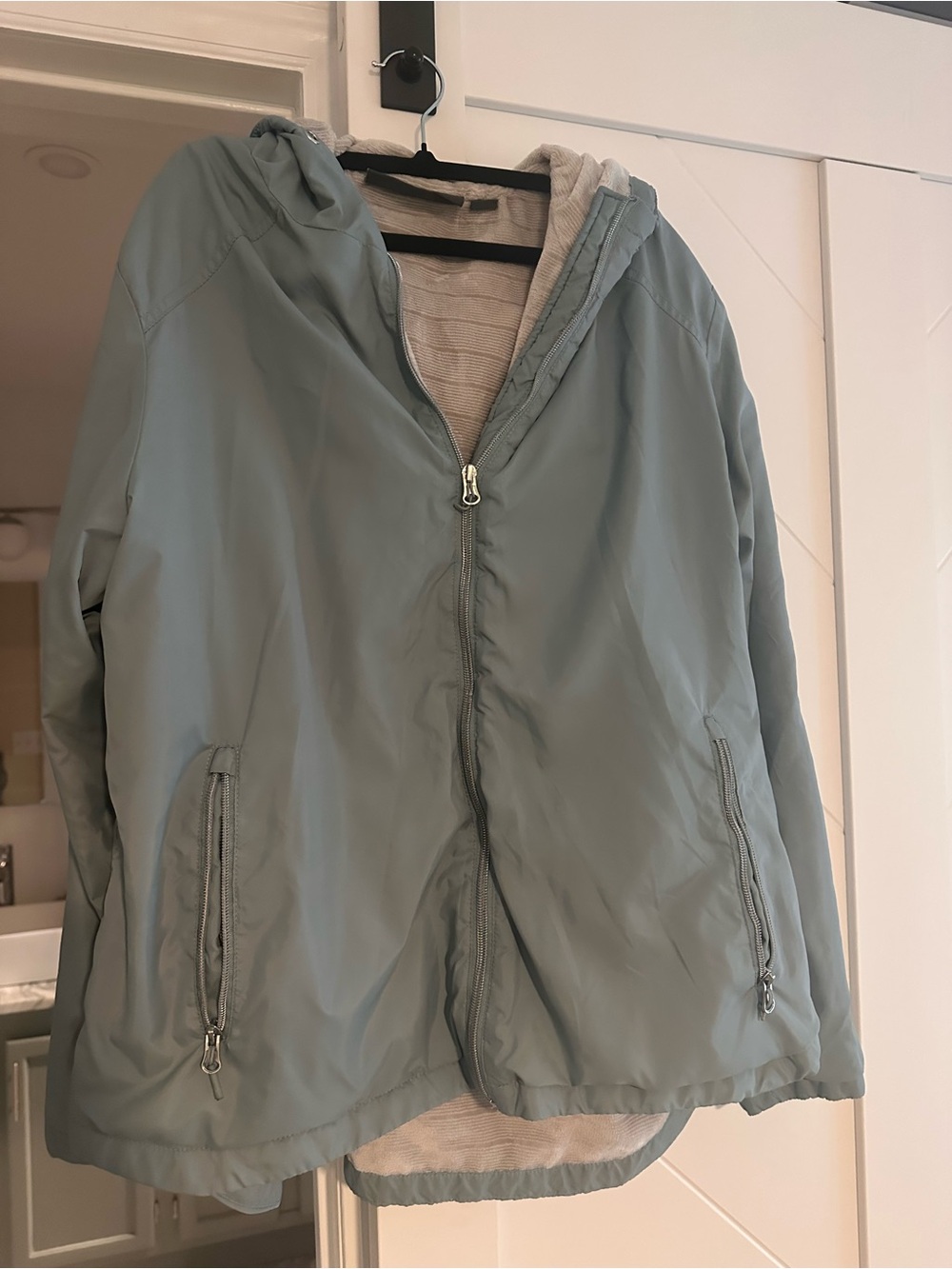 Free Country Women’s XL Sage Blue Hooded Jacket